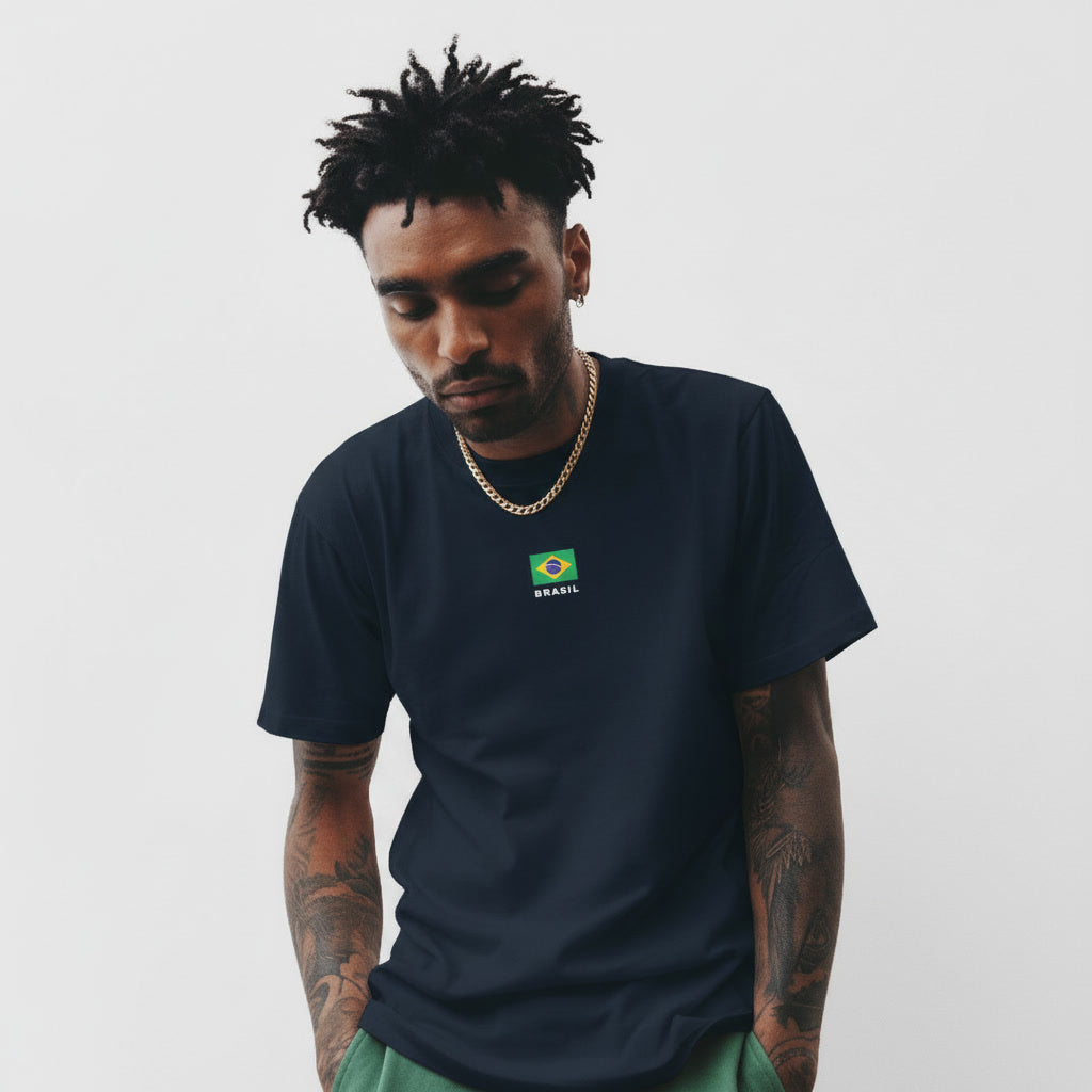 COMS oversized high neck t-shirt